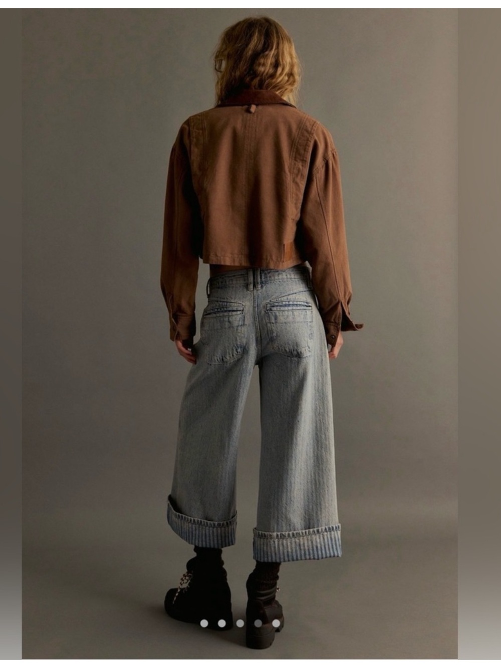 Free People We The Free Brette Crop Wide Leg Jean Size 29 NWT - Picture 4 of 12